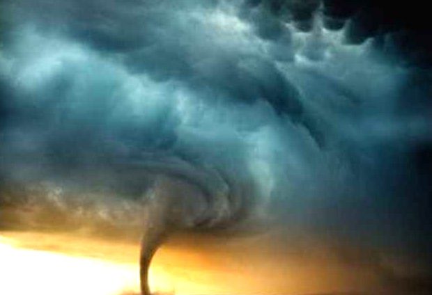 Crazy storm tornado
